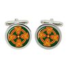 Celtic cross Christian Cufflinks in Chrome Box