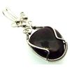 Rhodolite Garnet Gemstone Sterling Silver Wire Wrapped Pendant 01