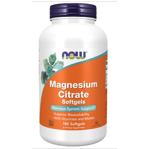 Now Foods Magnesium Citrate, 180 Softgels