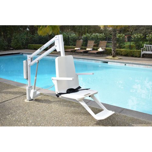 Pool Lift Cover Pool Lift Chair Covers, 600D Heavy Duty Waterproof Swimming Pool Lift Chair Protective Cover (Blue)