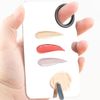 Makeup Palette and Spatula Set 6''x4'' Stainless Steel Make-up Palette Cosmetic Artist Blending Palette Nail-art Color Mixing Palette for Mixing Foundation (Silver)