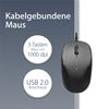 MediaRange kabelgebundene 3-Tasten Maus mit optischem Sensor, schwarz