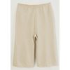 100% Cotton Soft Gauze Knit Half Length Pants Beige LL