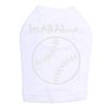 It's All About Baseball Dog Shirt XL White
