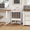 Turntable Stand Storage Cabinet Table, Record Player Stand w/4 Record Dividers