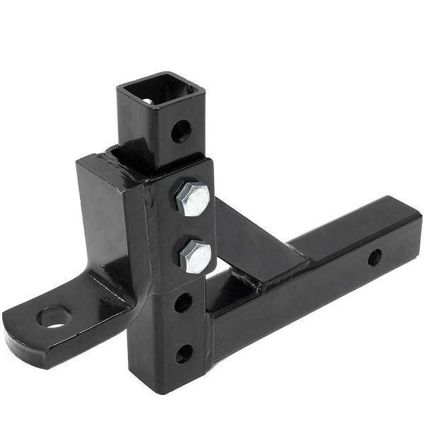 Universal Adjustable 2" TRAILER DRAW DROP BALL MOUNT Receiver Hitch 5,000 LB Cap