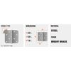 Everbilt 807 737 Bright Brass Finish Security 3 Pieces Hinges Project Pack (X2)