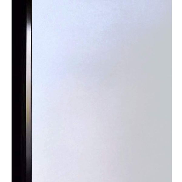 DUOFIRE Privacy Window Film Frosted Glass Film Matte White Static Cling Glass Film No Glue Anti-UV Window Sticker Non Adhesive for Privacy Office Meeting Room Bathroom Living Room DS001W 23.6x157.4in