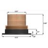 Optronics RBL10AS Led Strobe/Beacon Light, Amber