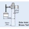 Professional Dudley Hydroflo Equilibrium Float Valve with Plastic tail Side Entry Inlet Valve 1/2" BSP 313079