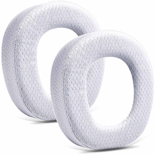 TRANSTEK G735 Earpads Replacement for G735 Wireless Headset - G735 Ear Pads/Ear Cushions/Ear Cups (White Breathable Mesh)
