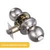Front Entry Door Knob Lock Handle (3 Pack, Keyed Entry)