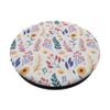 Colorful Wildflower Garden Boho Botanical Floral Pattern PopSockets Swappable PopGrip