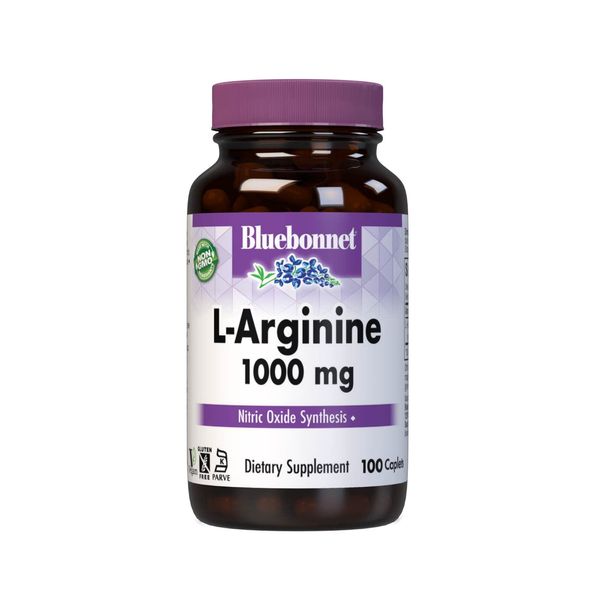 Bluebonnet LArginine 1000 Mg Vitamin Capsules, 100 Count
