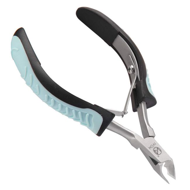 IVON DQ-01 Professional Non-Slip Stainless Steel Cuticle Cutter,Blue