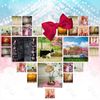 Valentine's Fabric Backdrop - 5x7ft Rustic Fireplace Decor with Flowers