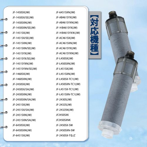 JF-K20-C Water Filter Cartridge Faucet, All-in-One Water Purifier, JF-1450SX, JF-1460SX, JF-2451SX, SF-T20, JF20TK, JF20TTO, 5+1 Substance Removal Type, Compatible Jf-k20, 3-Piece Set