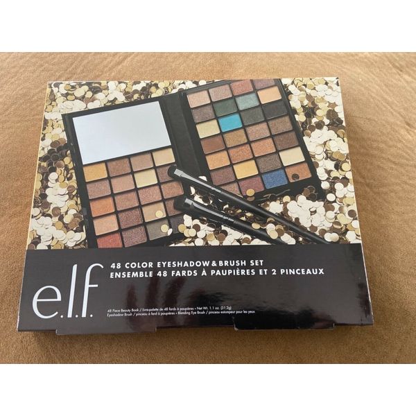 Elf 48 Color Eyeshadow & Brush Set Brand New Sealed