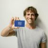 TAPiTAG Digital Business Card NFC Tag + QR(Blue)