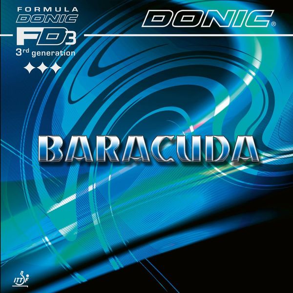 Donic Baracuda table tennis rubber, red, 1.8 mm