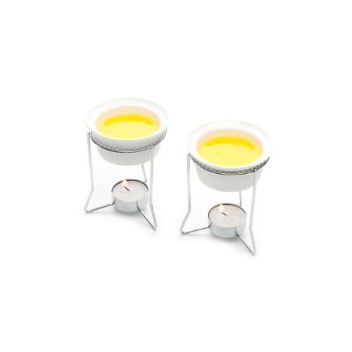 Nantucket Seafood Ceramic Butter Warmers, Set of Two,2 ounce