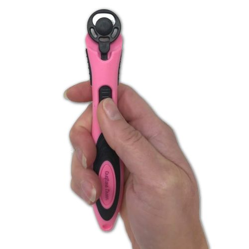 Crafters Dream Pink Soft Grip Rotary Cutter 18mm Right & Left Handed