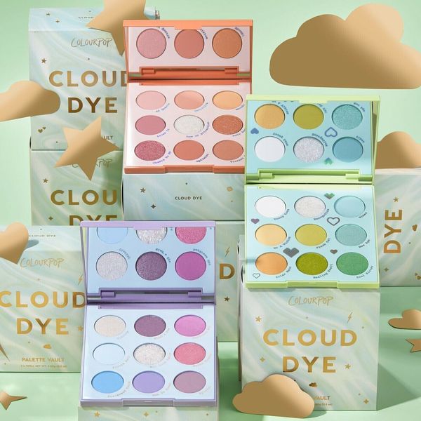 ColourPop CLOUD DYE Pastel Vault Set 3x Eyeshadow Palette Aura Trance Bliss BNIB