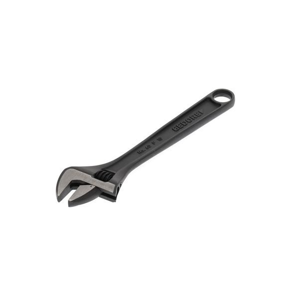 GEDORE Single open-ended adjustable spanner, AF 30 mm (1 3/16"), Scale, Swedish pattern, Phosphated, 60 CP 10