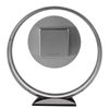 WM.Widdop. Round Silver Mantel Clock - W2937S