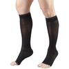 Truform Compression 15-20 mmHg Sheer Knee High Stocking Black, X-Large, 2 Count