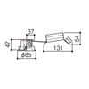 Panasonic LSEB5801LB1 LED Downlight, Recessed Ceiling Type, 60 Shapes, Diffused, Warm White
