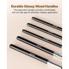 VEVOR 15PCS Makeup Brush Set for Foundation Blending Eyeshadow with Soft Bristle