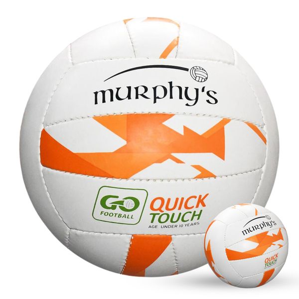 Murphy's Gaelic Footballs, 4/Quick Touch, White