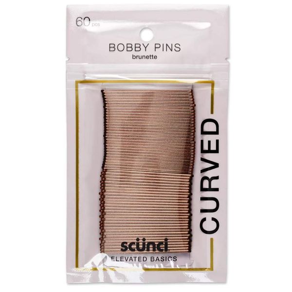 Scunci Curved Bobby Pins - 60pk