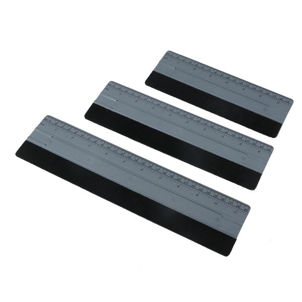 UTALIND 3 Pack Vinyl Squeegee Tool, Wrap Scraper, Black Felt Squeegee for Vinyl Window Tint Decal