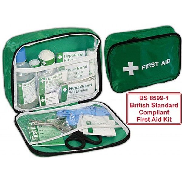 Safety First Aid Group British Standard Travel First Aid Kit in Nylon Zip Bag