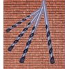 10Pcs 1/8" Masonry Drill Bit Set Carbide tip Black/White Stone Bricks Concrete 