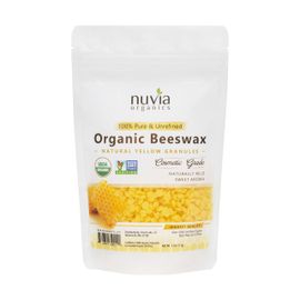  Nuvia Organics Emulsifying Wax, 100% Natural Plant Derived, NF,  Cosmetic & Food Grade; 6oz : Beauty & Personal Care