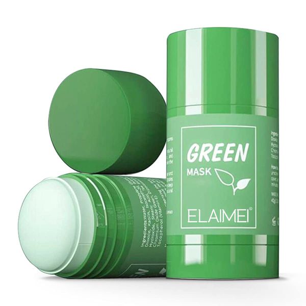 2Pack Green Tea Stick Mask, Green Tea Purifying Clay Stick Mask, Green Tea Cleansing Stick Mask, Cleansing, Oil Control, Nourishing Skin