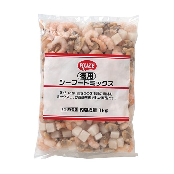 KUZE Value Seafood Mix, 2.2 lbs (1 kg), Contents: 2.8 oz (800 g)