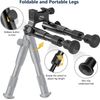 6 inch Tactical Spring Return Legs Bipod with Barrel adapter Mount For Rifle Gun