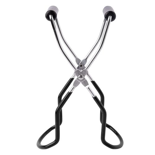 Eeoyu Canning Jar Lifter Tongs Stainless Steel Jar Lifter with Grip Handle for Home Kitchen (Black)