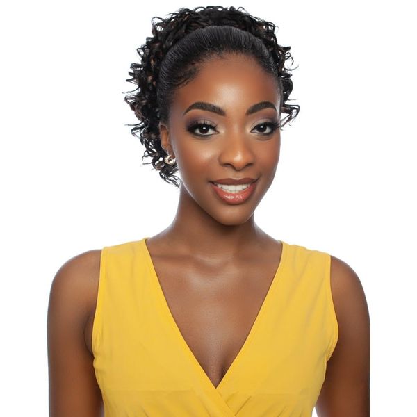 Mane Concept Brown Sugar Human Hair Mix Wrap&Tie Ponytail - BSWNT14 SOFT BOUNCY CURL 10" (4)