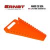 ERNST 5057 Gripper Wrench Organizer, 15 Tool, Orange