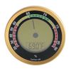 Western Humidor Caliber 4R Hygrometer and Thermometer Humidity Reader (Gold)