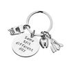 Infinity Collection Dental Keychain, Same Spit Different Day Dental Hygienist Jewelry Gift for Men & Women, Dentists Floss and Tooth Charm Keychain