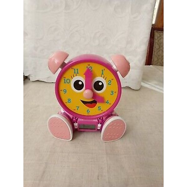 The Learning Journey -Telly Jr. Teaching Time Clock-Pink For Boys-Girls 3Yrs +Up