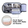 CURMIO Pill Bottle Organizer Portable Medicine Bag, Lockable Prescription Bottle Storage for Pill Bottles, Vitamins, Medical Supplements for Home Storage and Travel, Grey (Empty Medicine Bag)
