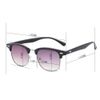 Gudzws Sun Reading Glasses Full Gradient Gray Light Darkness Half Eyebrow Unisex