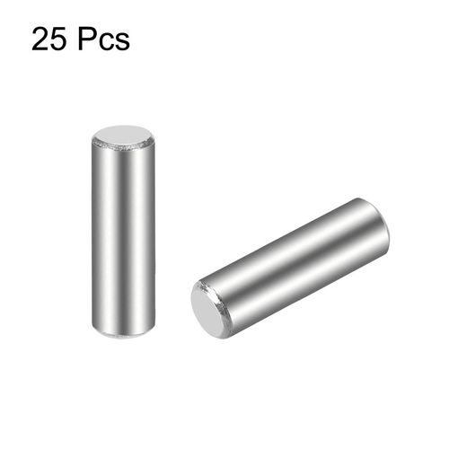 uxcell Dowel Pins 304 Stainless Steel Cylindrical Shelf Support Pins 25pcs 4mm x 15mm